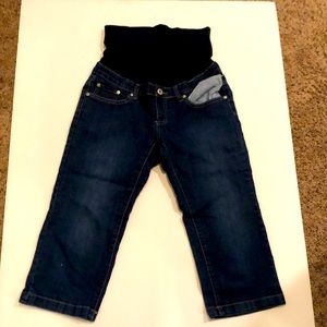 Women’s Jean Shorts, Dark Blue, Black, Maturity shorts, LiLac, Size XS,